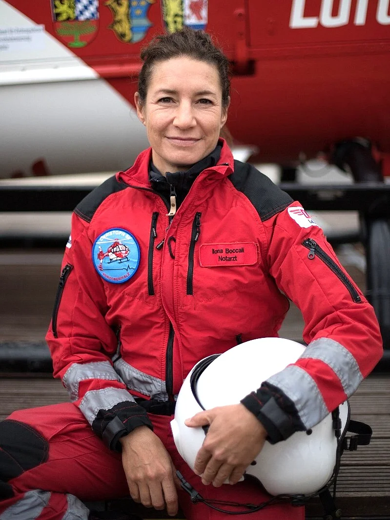 Porträt Ilona Boccali, Leitende Notärztin der DRF Luftrettung, Station Weiden